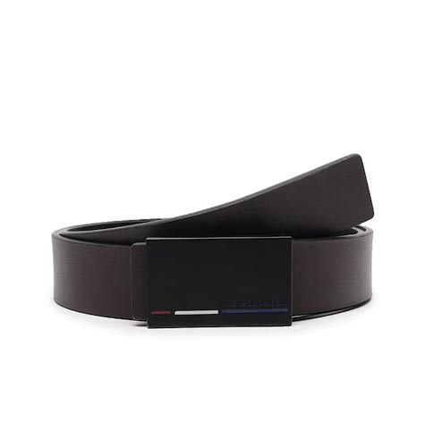 U S Polo Assn Men Black Leather Belt